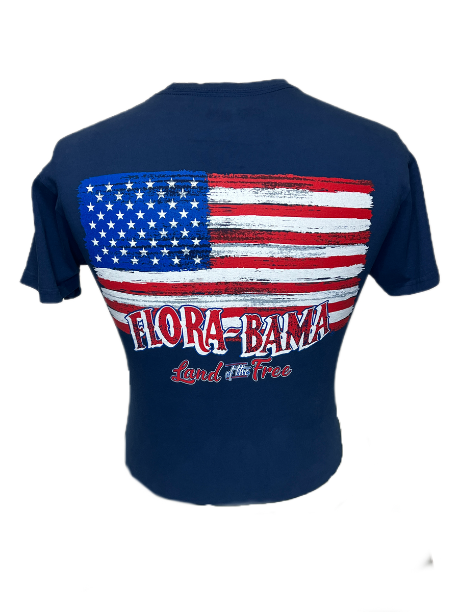 Flora Bama Tie Dye Merica' Flag Tee Shirt – Flora-Bama Store