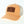 orange hat with  brown patch on the front with brown waves and flora bama text with white mesh backing