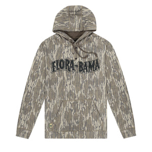 Camouflage hoodie with 'Flora-Bama' text