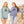 two girls wearing a blue and a green hoodie sweatshirt with bottlecap drawing on front with flora bama text and palm tree