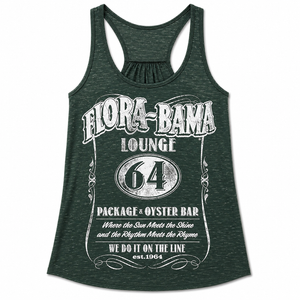 green tank top with flora bama logo 1964