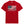 red t-shirt with American flag and palm tree design and flora bama text below