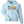 light blue hoodie sweatshirt with beach scene and flora bama across the front center