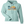 green hoodie sweatshirt with beach scene and flora bama across the front center