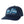 A navy blue kids' cap with 'Flora-Bama Perdido Key' text and a palm tree graphic in white and light blue on the front.