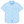 Blue patterned button-up shirt on a white background