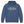 Blue hoodie with 'Flora-Bama' text on a white background