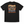 black tshirt with a geometric pattern with a bull rider and palm trees