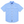 Blue checkered short-sleeve shirt with button details on a white background