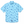Light blue shirt with blue marlin pattern on a white background
