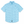 Light blue short-sleeve shirt with small pattern on a white background