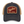 blue denim hat with mesh tan backing, flora bama text on front with red patch