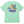 Light green t-shirt with a graphic design of cowboy boots and text on a white background