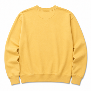 Yellow sweatshirt on a white background