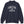 navy blue mockneck sweatshirt with flora bama perdido key text across the front