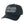 black baseball cap with grey flora bama embroidered logo on front with white text below