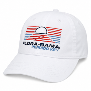 white hat with horizon stitching