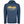 blue hoodie with yellow flora bama logo on the front