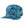 blue palm patterned cap with blue flora bama logo and black text on a front