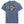 blue t-shirt with a colorful 'Flora-Bama' license plate design on a the front