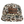 Camouflage-patterned cap with a brown leather patch displaying 'Flora-Bama' 