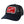 black mesh cap with red pat on front with white flora bama text