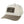 cream hat with gray brown bill and gray brown patch on the front with black waves and flora bama text