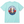 light blue shirt with oval design and bushwacker in the center
