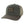 gray green hat with tan mesh backing, tan path on the front with flora bama text and palm tree in black