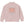 Pink sweatshirt with a circular design and text on a white background