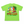 Lime green short sleeve tshrit with parrots drinking a bushwacker