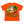 orange short sleeve tshirt with parrots drinking a bushwacker