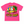 pink short sleeve tshirt with parrots drinking a bushwacker