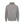 gray half-zip sweatshirt with a logo on a front left chest