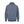 dark blue  half-zip sweatshirt with a logo on a front left chest