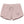 A pair of light pink sweat shorts with a drawstring waist, featuring 'FLOHA DANA.' printed on the left leg and a small red logo on the right hip, set against a plain white background.