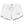 White fleece athletic shorts with a drawstring waistband, featuring 'FLORIDA & HAWAII' embroidered in gray on the left leg and a small red logo on the right hip. A 'LEAGUE' brand patch is visible inside the waistband.