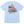 Light blue t-shirt with a sailboat design featuring an American flag on a white background