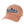 A orange baseball cap with 'Flora-Bama' written in blue sequins on the front.