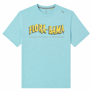 Light blue t-shirt with 'Flora-Bama' logo