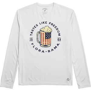 white long sleeve with american beer mug