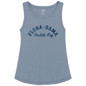 tank top slte blue flora bama perdido key