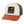 hat with palm tree patch tan orange olive