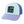 purple teal blue hat with palm tree and flora bama