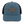 Blue trucker cap with black mesh and Flora-Bama logo on a winged leather patch gray