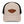 Beige and black cap with leather Flora-Bama logo on a wing patch 