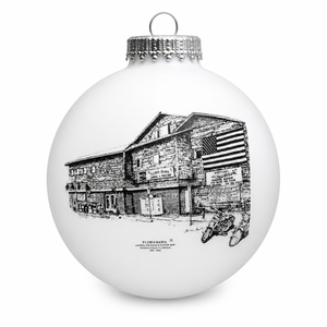 white ornament of new flora bama building sketch