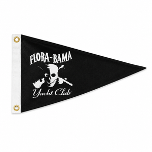 triangle black flora bama yacht club flag