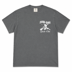 Gray t-shirt with 'Flora-Bama Yacht Club' logo on a white background