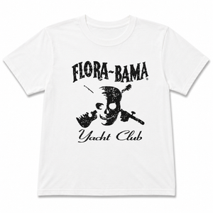 White t-shirt with black graphic design and text on a white background